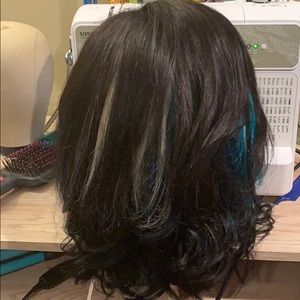 Human hair wig with baby hairs